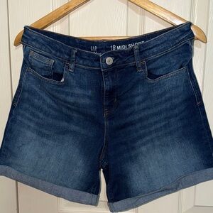 GAP Women's Dark Blue Jean Shorts